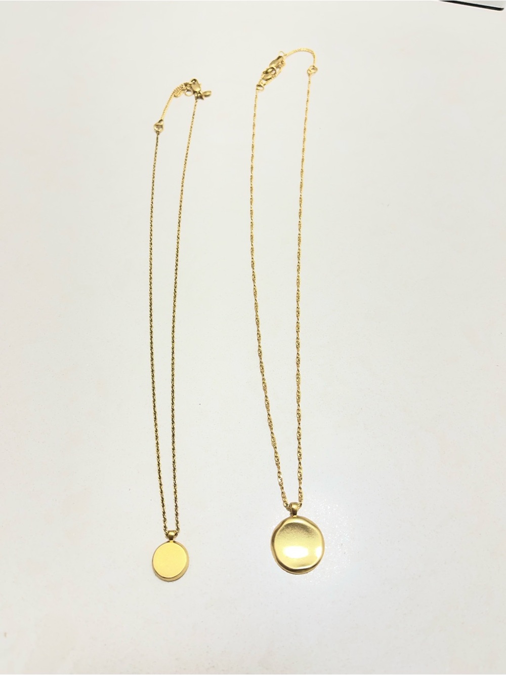 Madewell Gold Pendant Necklaces